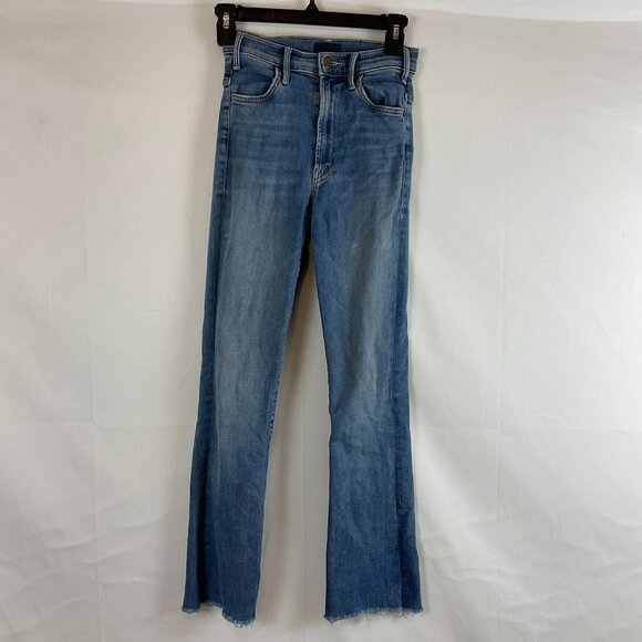 Mother The Hustler Ankle Fray Jeans 24 Blue - Picture 1 of 14